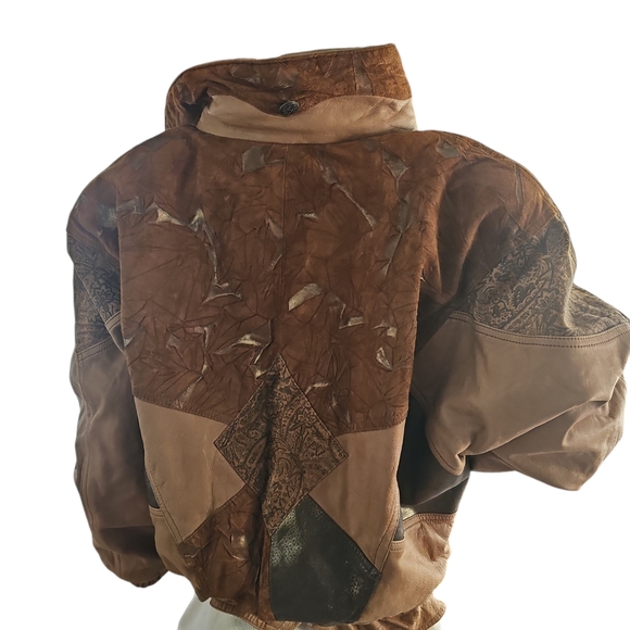 Winlit genuine leather 80s vintage jacket - Picture 3 of 6